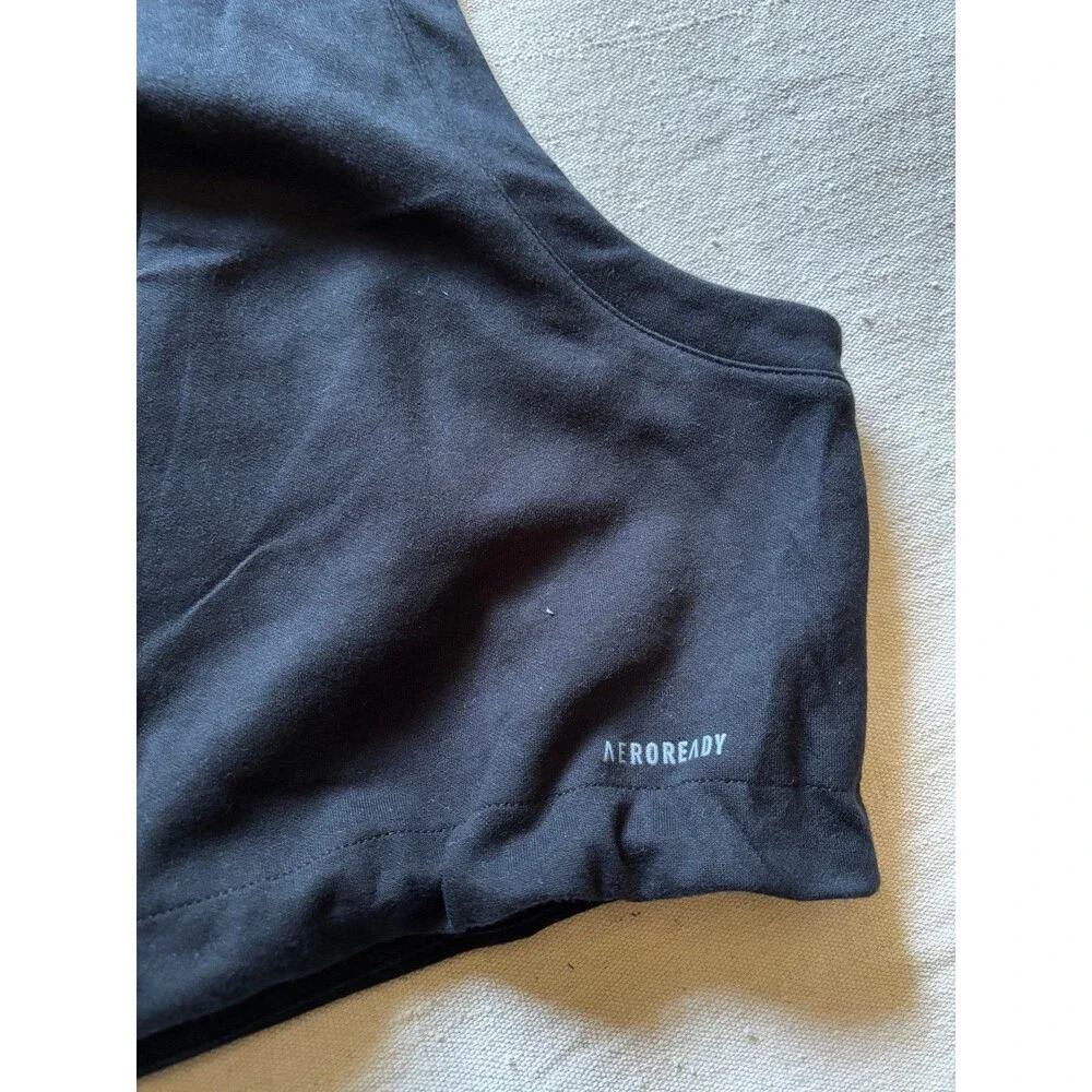 Adidas Black Cropped Athletic Tank Top